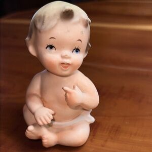 Antique Vintage Piano Baby or figurine Bisque Porcelain NAPCO